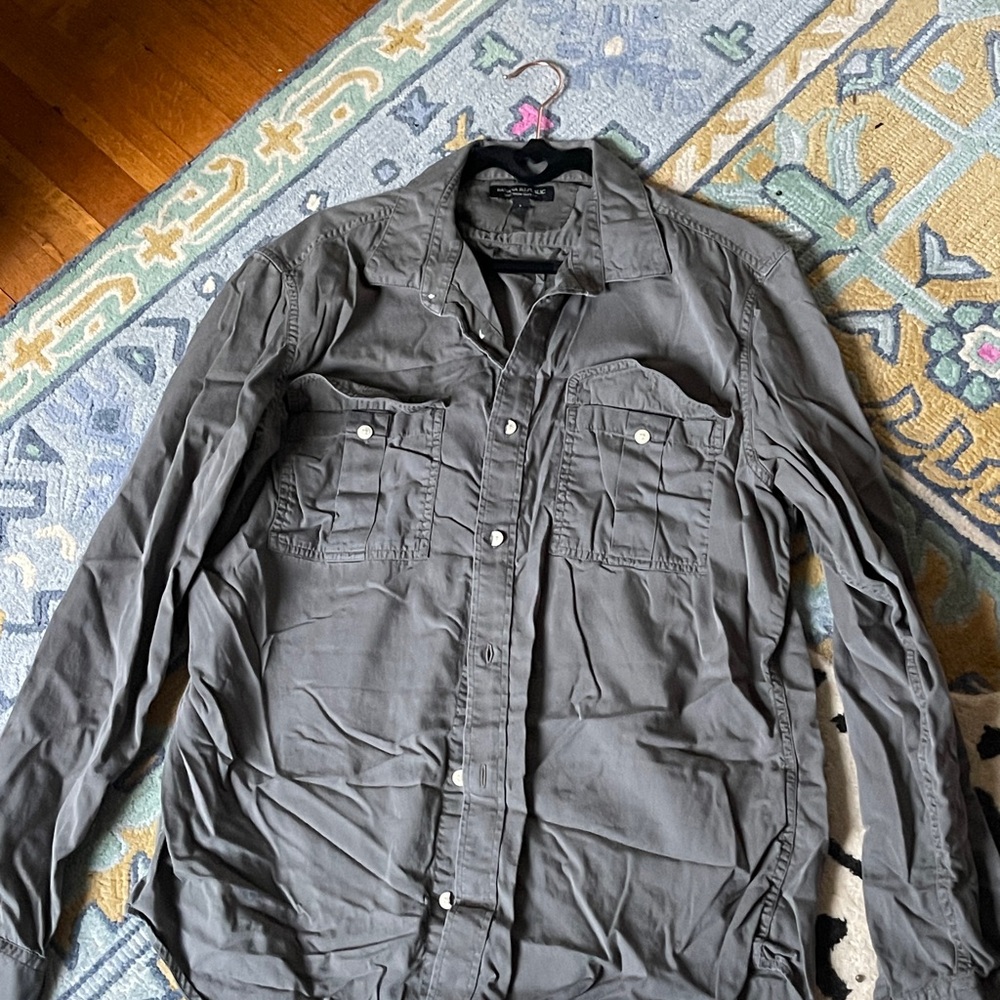Banana Republic Men's Gray Button-Up Jacket
